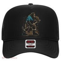Bigfoot Playing Hockey Hat thumb 0