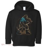 Bigfoot Playing Hockey Toddler Hoodie thumb 0