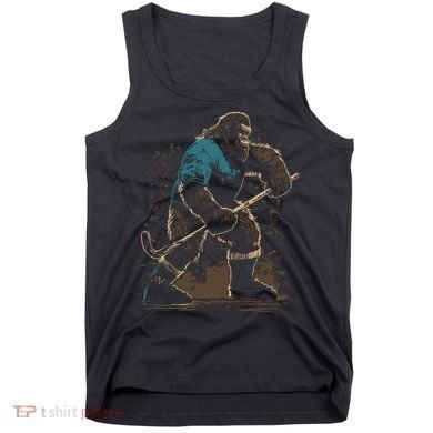 Bigfoot Playing Hockey Tank Top