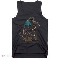 Bigfoot Playing Hockey Tank Top thumb 0