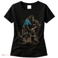 Bigfoot Playing Hockey Women's T-Shirt thumb 0