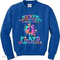 Basketball Player Hoops Streetball Baller Basketball Gift Kids Sweatshirt thumb 0