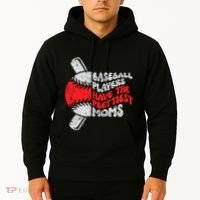 Baseball Players Have The Prettiest Moms Funny Baseball Hoodie thumb 2