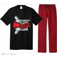 Baseball Players Have The Prettiest Moms Funny Baseball Pajama Set thumb 0