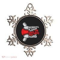 Baseball Players Have The Prettiest Moms Funny Baseball Ornament thumb 0