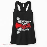 Baseball Players Have The Prettiest Moms Funny Baseball Women's Tank Top thumb 0