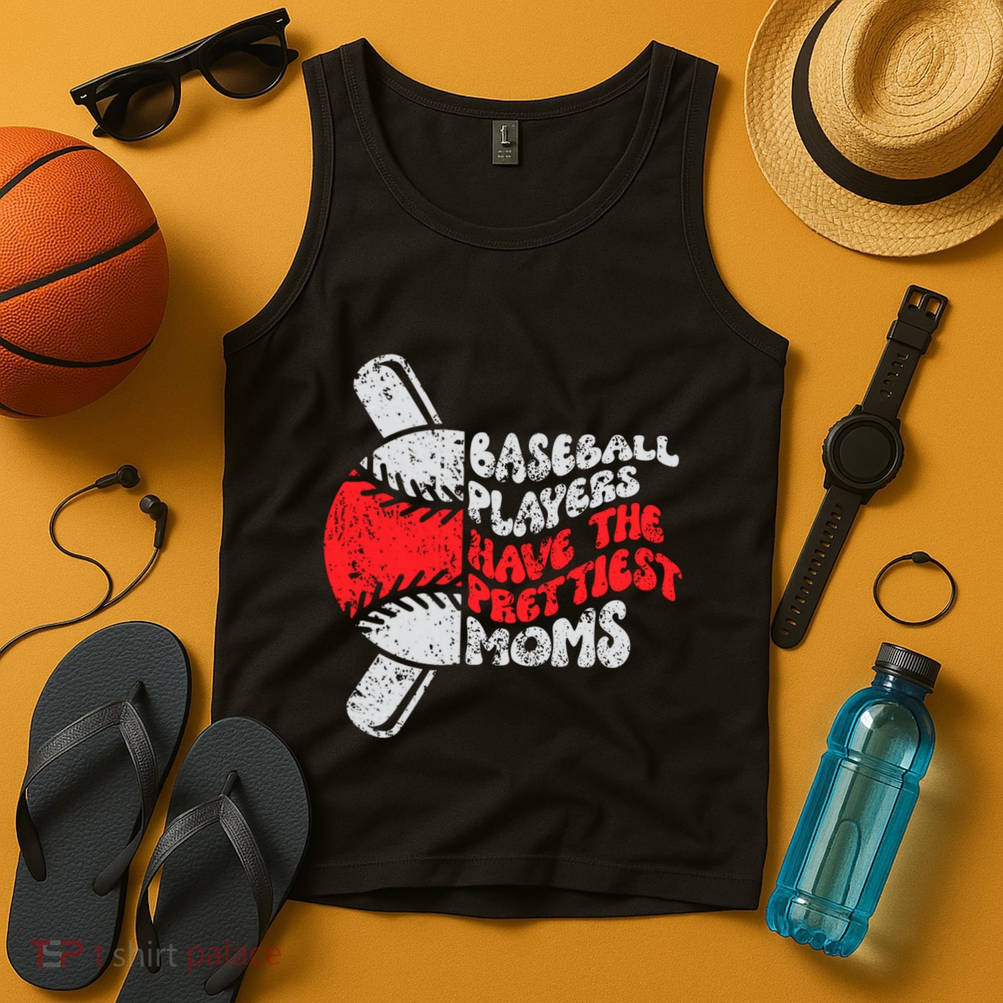 Baseball Players Have The Prettiest Moms Funny Baseball Tank Top
