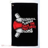 Baseball Players Have The Prettiest Moms Funny Baseball Golf Towel thumb 0