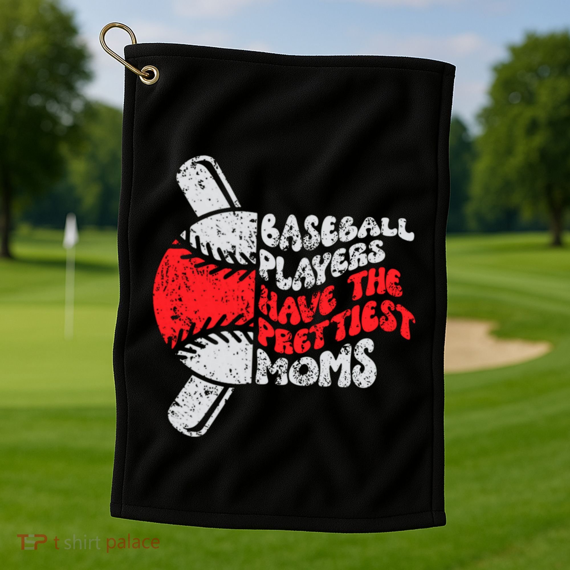 Baseball Players Have The Prettiest Moms Funny Baseball Golf Towel