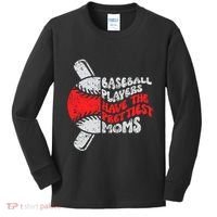 Baseball Players Have The Prettiest Moms Funny Baseball Kids Long Sleeve Shirt thumb 0