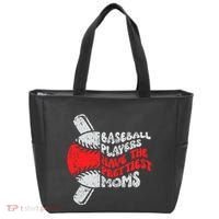 Baseball Players Have The Prettiest Moms Funny Baseball Tote Bag thumb 0
