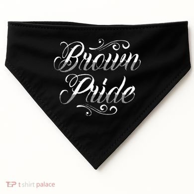 Brown Pride Hispanic Latino American Chicano Mexican USA-Made Doggie Bandana