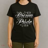 Brown Pride Hispanic Latino American Chicano Mexican T-Shirt thumb 4