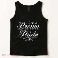 Brown Pride Hispanic Latino American Chicano Mexican Tank Top thumb 2