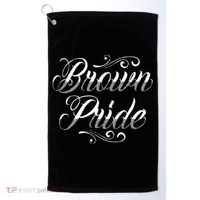 Brown Pride Hispanic Latino American Chicano Mexican Golf Towel