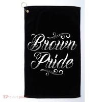 Brown Pride Hispanic Latino American Chicano Mexican Golf Towel thumb 0