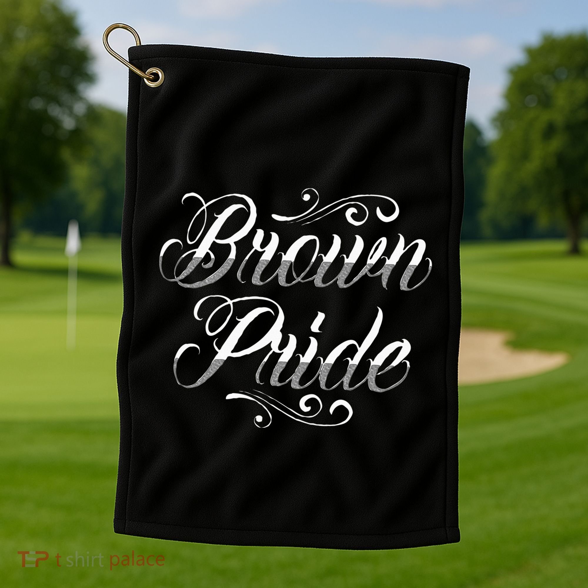 Brown Pride Hispanic Latino American Chicano Mexican Golf Towel