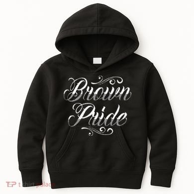 Brown Pride Hispanic Latino American Chicano Mexican Kids Hoodie