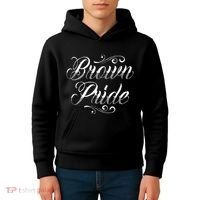 Brown Pride Hispanic Latino American Chicano Mexican Kids Hoodie thumb 4