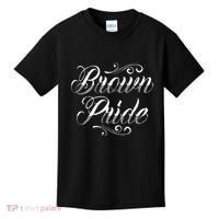 Brown Pride Hispanic Latino American Chicano Mexican Kids T-Shirt thumb 0