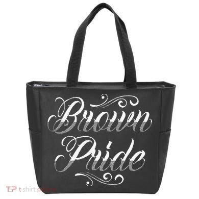 Brown Pride Hispanic Latino American Chicano Mexican Tote Bag