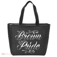 Brown Pride Hispanic Latino American Chicano Mexican Tote Bag thumb 0