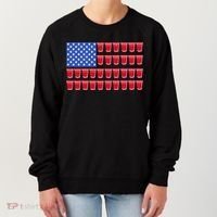 Beer Pong Ing Tee American Flag Red Solo Cups Meaningful Gift Women's Sweatshirt thumb 0