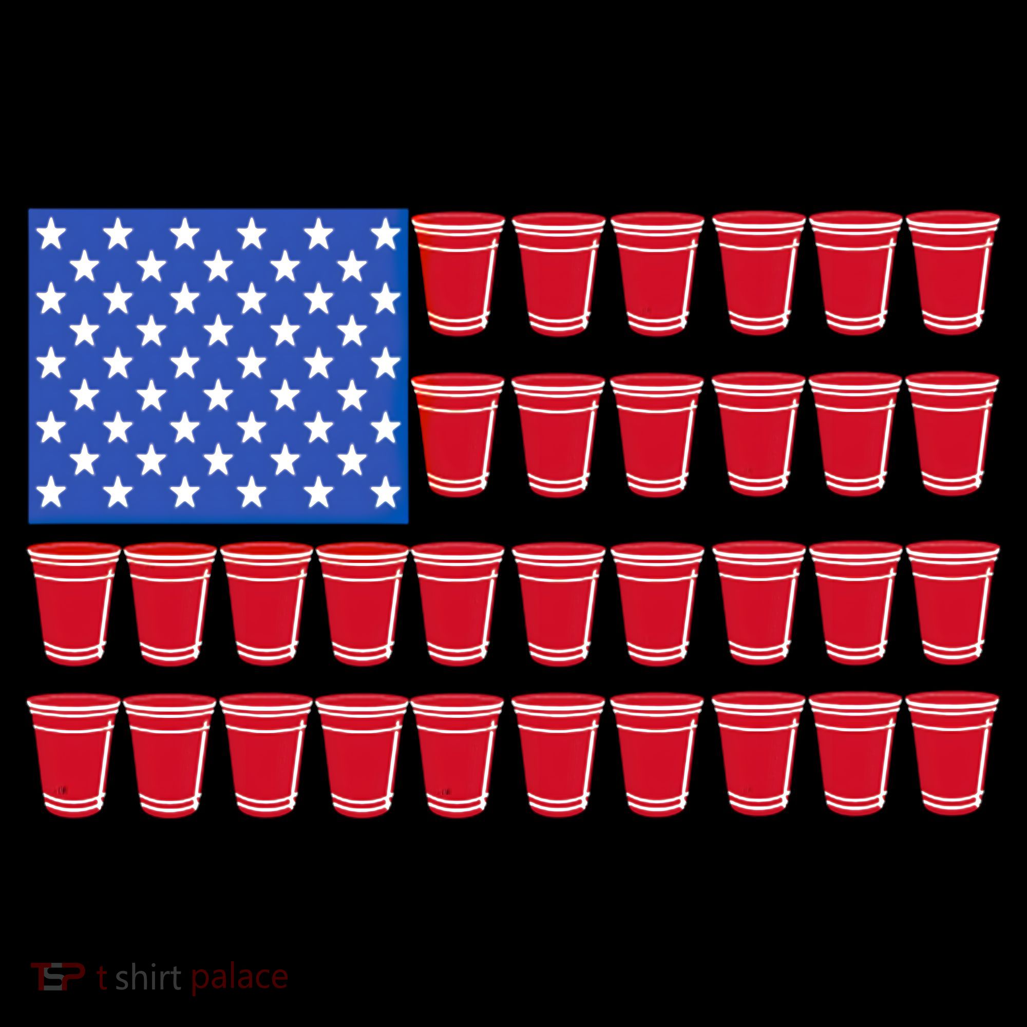 Beer Pong Ing Tee American Flag Red Solo Cups Meaningful Gift Women's Hoodie