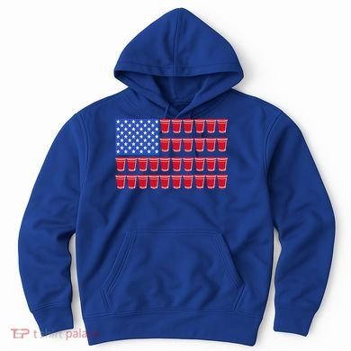 Beer Pong Ing Tee American Flag Red Solo Cups Meaningful Gift Hoodie