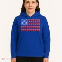Beer Pong Ing Tee American Flag Red Solo Cups Meaningful Gift Hoodie thumb 5