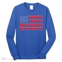 Beer Pong Ing Tee American Flag Red Solo Cups Meaningful Gift Long Sleeve Shirt thumb 0