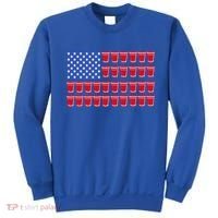 Beer Pong Ing Tee American Flag Red Solo Cups Meaningful Gift Sweatshirt thumb 0