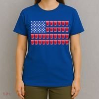 Beer Pong Ing Tee American Flag Red Solo Cups Meaningful Gift T-Shirt thumb 4