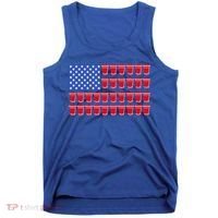 Beer Pong Ing Tee American Flag Red Solo Cups Meaningful Gift Tank Top thumb 0