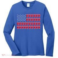 Beer Pong Ing Tee American Flag Red Solo Cups Meaningful Gift Women's Long Sleeve Shirt thumb 0