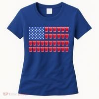Beer Pong Ing Tee American Flag Red Solo Cups Meaningful Gift Women's T-Shirt thumb 0