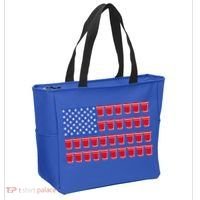 Beer Pong Ing Tee American Flag Red Solo Cups Meaningful Gift Tote Bag thumb 2