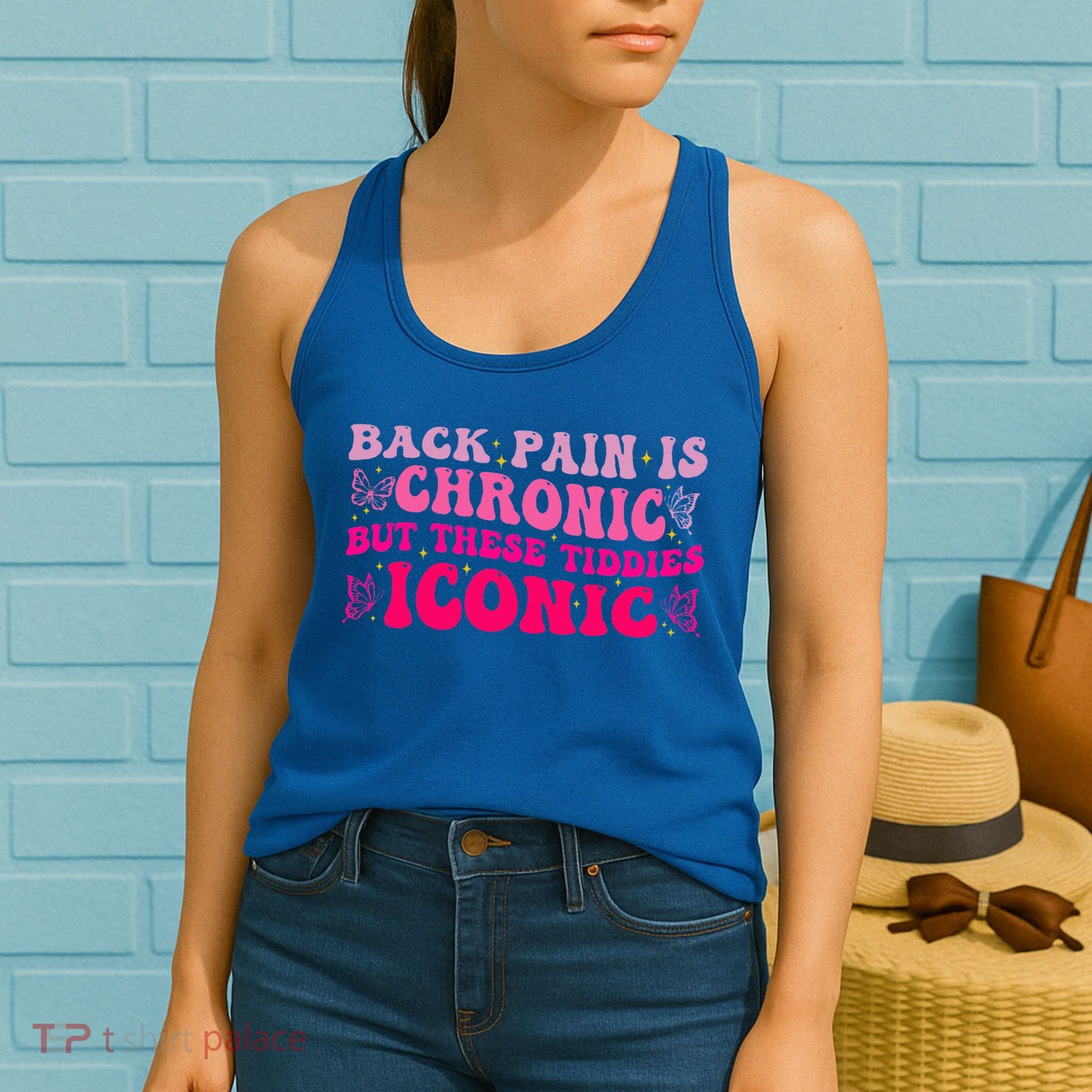 Back Pain Is Chronic But These Tiddies Iconic Women's Tank Top