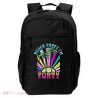 Beach Party I’M Forty Retro Sun Beach Backpack thumb 0