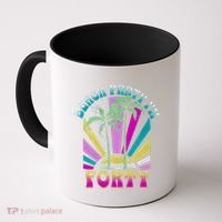 Beach Party I’M Forty Retro Sun Beach Coffee Mug thumb 0