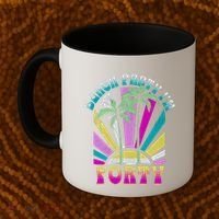 Beach Party I’M Forty Retro Sun Beach Coffee Mug thumb 2