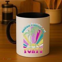Beach Party I’M Forty Retro Sun Beach Coffee Mug thumb 4