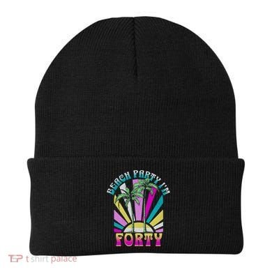Beach Party I’M Forty Retro Sun Beach Beanie