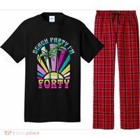 Beach Party I’M Forty Retro Sun Beach Pajama Set thumb 0