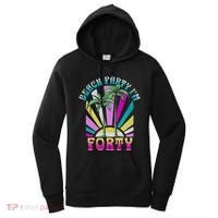 Beach Party I’M Forty Retro Sun Beach Women's Hoodie thumb 0