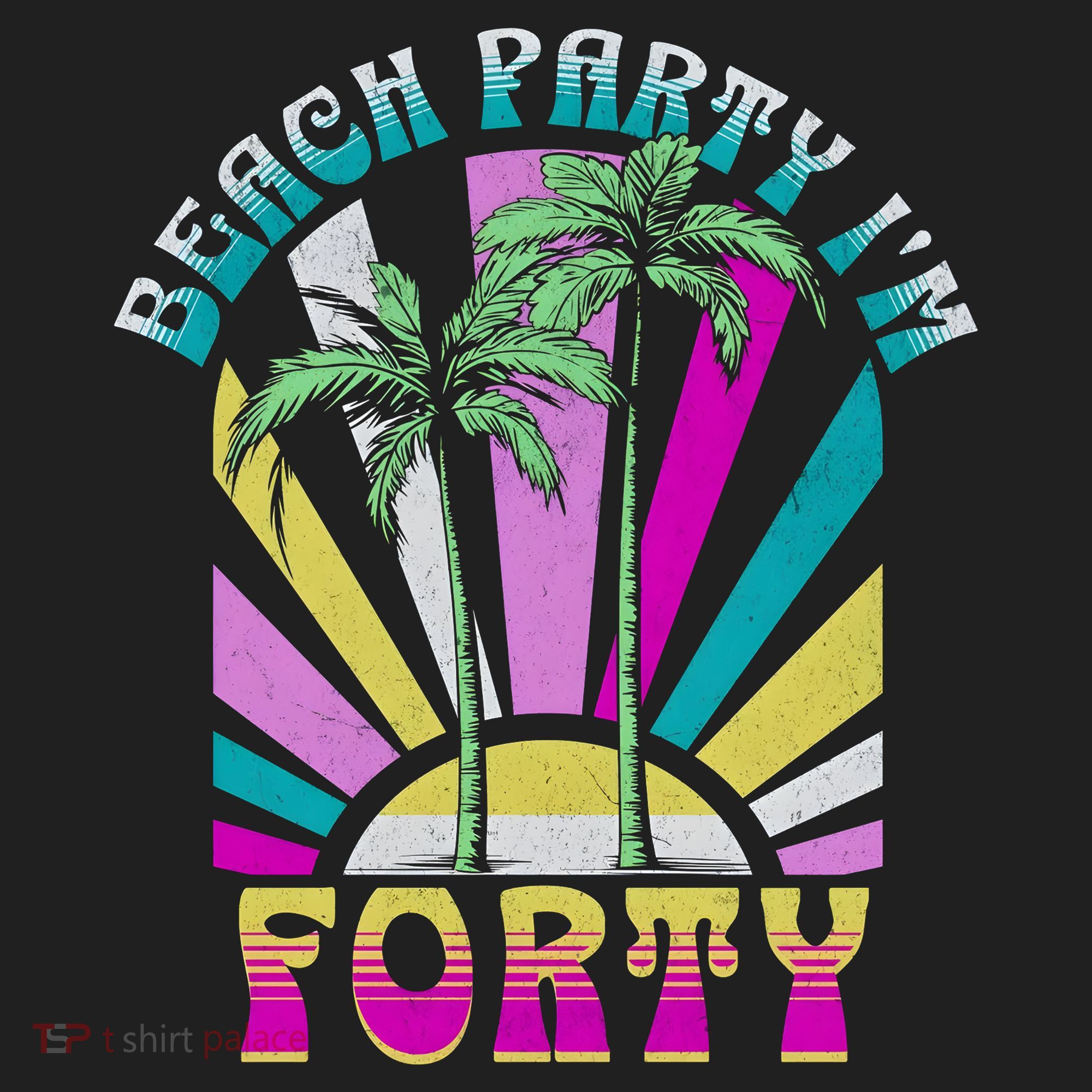Beach Party I’M Forty Retro Sun Beach Hat