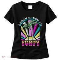 Beach Party I’M Forty Retro Sun Beach Women's T-Shirt thumb 0