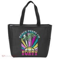 Beach Party I’M Forty Retro Sun Beach Tote Bag thumb 0