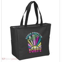Beach Party I’M Forty Retro Sun Beach Tote Bag thumb 2