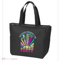 Beach Party I’M Forty Retro Sun Beach Tote Bag thumb 3